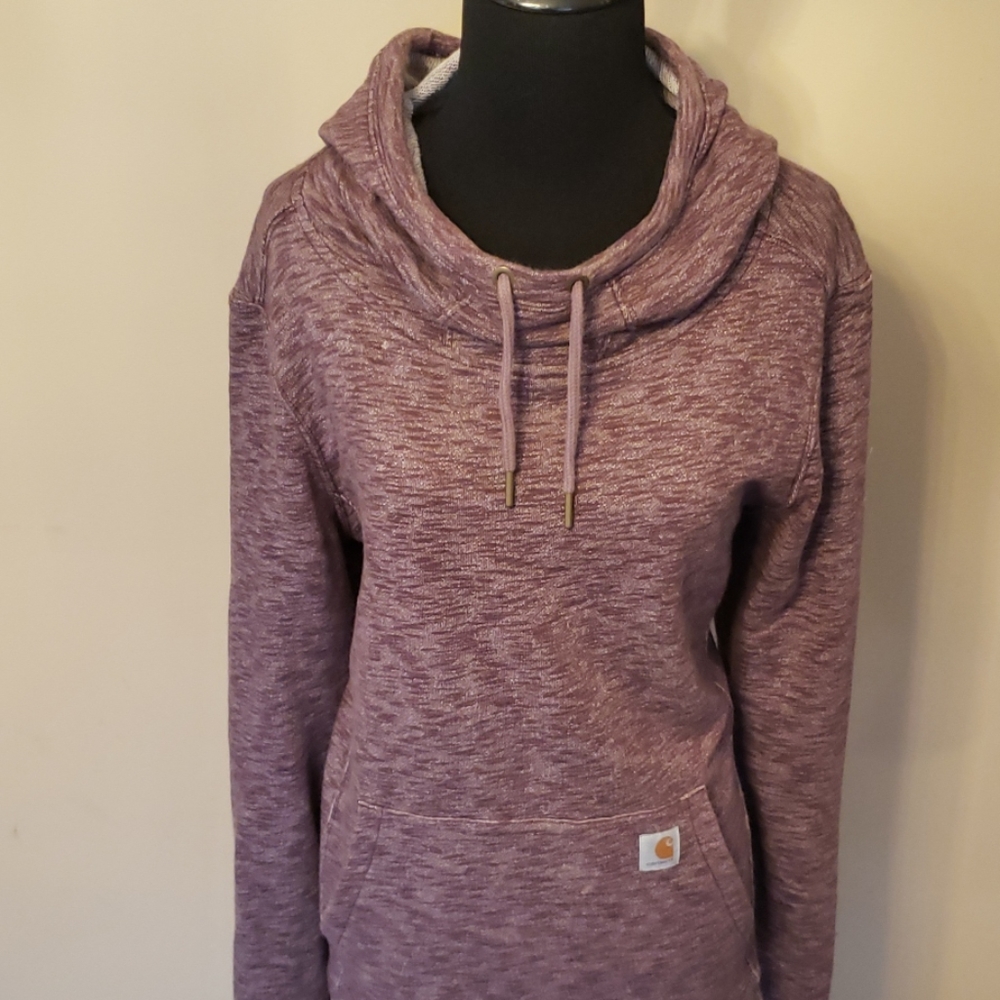 Burgundy Heather Cowlneck Carhartt Hoodie